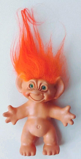 Troll Doll Green Eyes Orange Hair 6