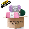 Yarn Mystery Box Sampler -Free Shipping-No Wool Pack of 3 Skeins